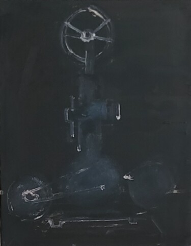 Peinture intitulée "LA MACHINE" par Serge Griggio, Œuvre d'art originale, Huile