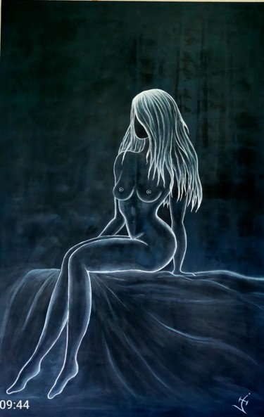 Peinture intitulée "Désir inconnu" par Isabelle Vandenplas, Œuvre d'art originale, Acrylique