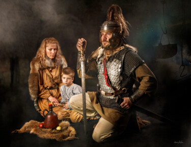 Fotografia intitolato "Dacian Family" da Grigore Roibu, Opera d'arte originale, Fotografia digitale