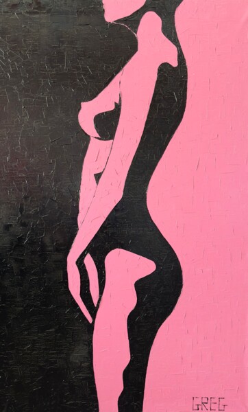 Картина под названием "Silhouette" - Grigoriy Kiryanov (Mr. Greg), Подлинное произведение искусства, Масло Установлен на Дер…