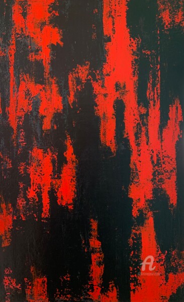 Thriller Peinture intitulée "Thriller" par Anastasiya Grik, Œuvre d'art originale, Acrylique Monté sur Châssis