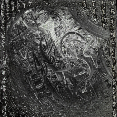 Ζωγραφική με τίτλο "Зарождение сверхнов…" από Grinmosk, Αυθεντικά έργα τέχνης, Ακρυλικό Τοποθετήθηκε στο Ξύλινο φορείο σκελε…