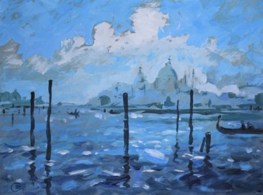 Malerei mit dem Titel "Venice" von Grigorii Zulkarniaev, Original-Kunstwerk, Acryl