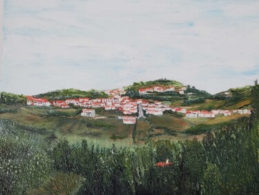 Peinture intitulée "Sobral da Abelheira" par Groleez, Œuvre d'art originale, Huile