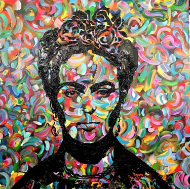 Painting titled "FRIDA" by Thierry Gromik, Original Artwork, Acrylic