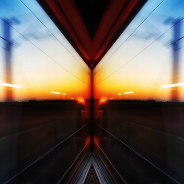 Photography titled "Flash train.jpg" by Gilles Brumberg, Original Artwork