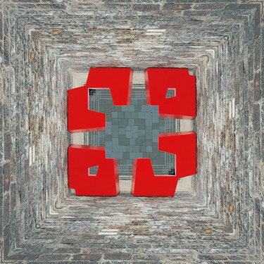 Photographie intitulée "red square" par Gilles Brumberg, Œuvre d'art originale