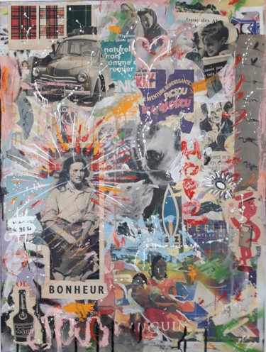 Peinture intitulée "Bonheur-50-x80.jpg" par Groovy, Œuvre d'art originale
