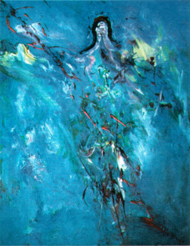 Картина под названием "Auferstehung" - Wolfgang Gross-Freytag, Подлинное произведение искусства, Масло