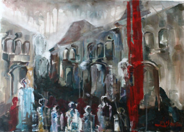 Time traveler series Painting titled "Time traveler series" by Denisa Grosu, Original Art, Acrylic