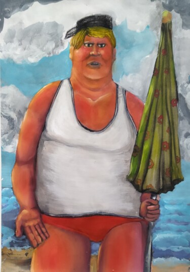 Painting titled "Bryan de Bray-dunes" by Grotesk, Original Artwork, Acrylic