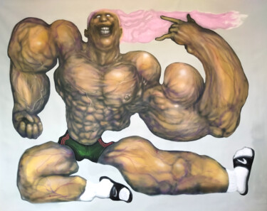 Картина под названием "Super Boy" - Grotesk, Подлинное произведение искусства, Акрил