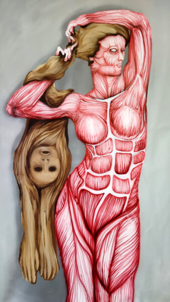 Schilderij getiteld "Venus" door Grotesk, Origineel Kunstwerk, Acryl