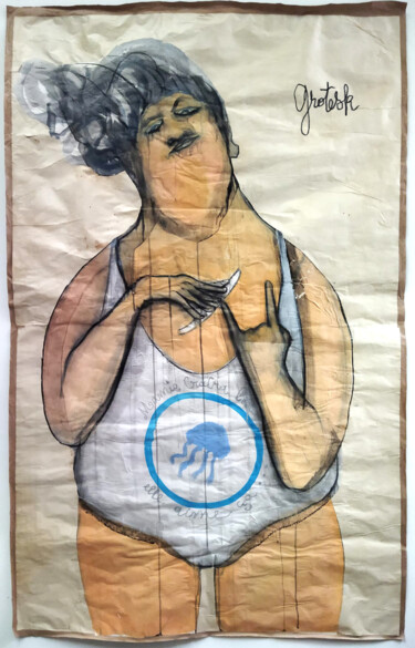 Pintura titulada "Mamie Cracra" por Grotesk, Obra de arte original, Acrílico