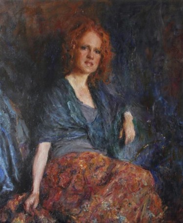 Pintura titulada "Lady Annie Douglas…" por Evgeny Grouzdev, Obra de arte original