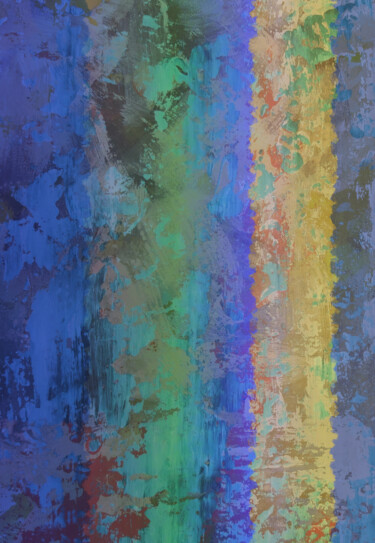 Цифровое искусство под названием "Painted Wall #1" - Grymc, Подлинное произведение искусства, Цифровая живопись