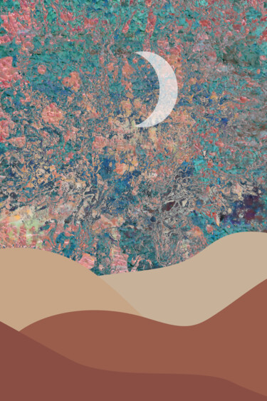 Arts numériques intitulée "Starry Night #3" par Grymc, Œuvre d'art originale, Peinture numérique