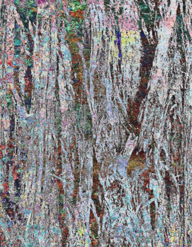 Digital Arts titled "Into the Woods #1" by Grymc, Original Artwork, Digital Painting