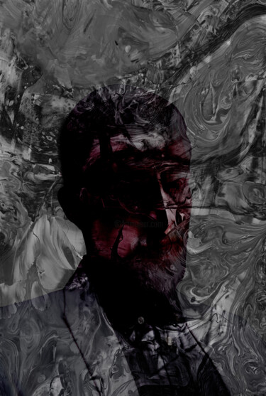 Digitale Kunst mit dem Titel "Self Portrait, Temp…" von Grymc, Original-Kunstwerk, Digitale Malerei