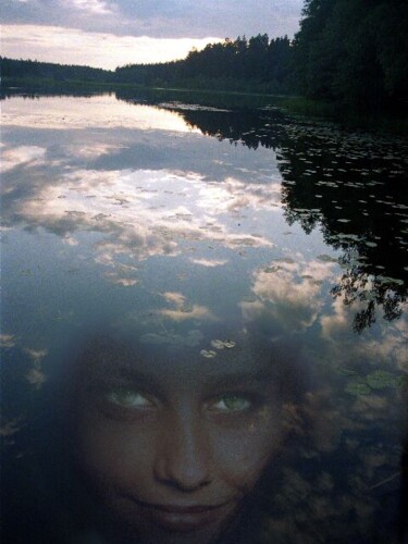 Fotografia zatytułowany „jezioro2” autorstwa Grzegorz Pawlonka, Oryginalna praca, Manipulowana fotografia