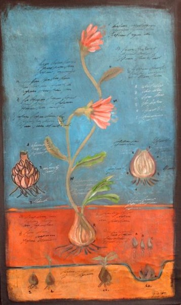 Painting titled "Alcachofa" by Eduardo Gualdoni, Original Artwork