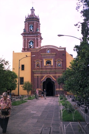 Fotografia intitolato "Cholula, México. Ig…" da Guillermo Aurelio Barón Cabut, Opera d'arte originale