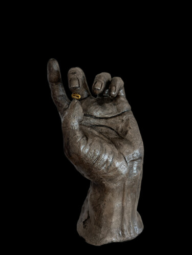 Sculpture titled "GRAINE DE VIE-bonze" by Gubé, Original Artwork, Bronze