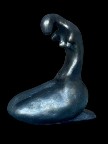 Sculpture intitulée "LA PRIÈRE DE LYDIA…" par Gubé, Œuvre d'art originale, Argile