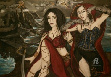 Peinture intitulée "L'Attesa" par Fulvia Guccini, Œuvre d'art originale, Tempera