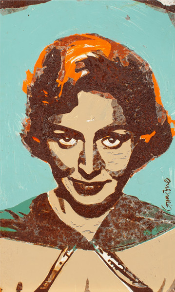 Ζωγραφική με τίτλο "Anita O'Day" από Davide Guccione, Αυθεντικά έργα τέχνης, Ακρυλικό