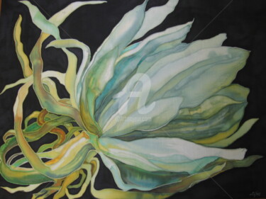 Картина под названием "Цветок кактуса" - Liliyana Gudava, Подлинное произведение искусства, Другой