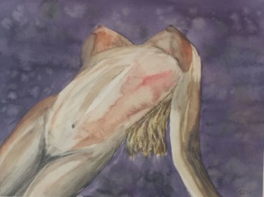 Painting titled "passion" by Gudrun Sageder, Original Artwork, Watercolor