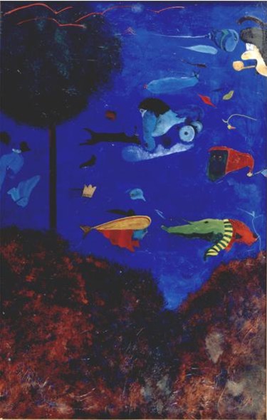 Painting titled "Sain tropez" by Pierre Guedel, Original Artwork, Oil