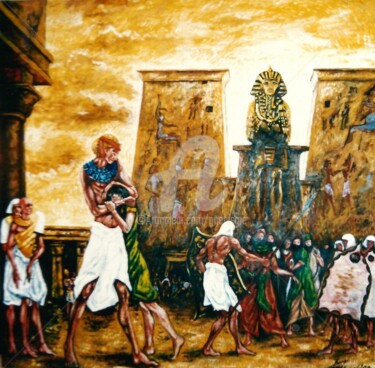 Pittura intitolato "Joseph et ses frère…" da Thierry Guého, Opera d'arte originale