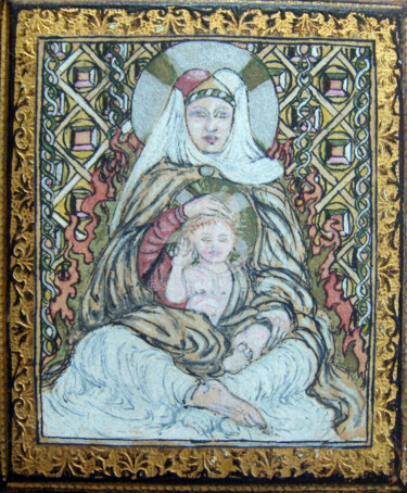 Pittura intitolato "Marie" da Thierry Guého, Opera d'arte originale, Olio