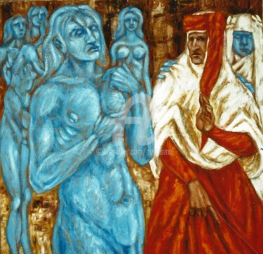 Peinture intitulée "Manfred, l'Excommun…" par Thierry Guého, Œuvre d'art originale, Huile