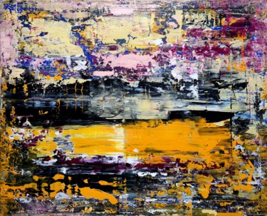 Painting titled "Abstraction 13-21" by Jean François Guelfi, Original Artwork, Acrylic Mounted on Wood Stretcher frame