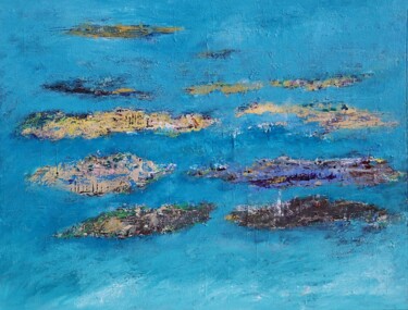 Territoires Peinture intitulée "Territoires" par Jean François Guelfi, Œuvre d'art originale, Acrylique Monté sur Châssis