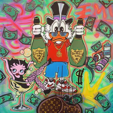 Painting titled "COOL LIFESTYLE 80X8…" by Guemi (1980), Original Artwork, Acrylic