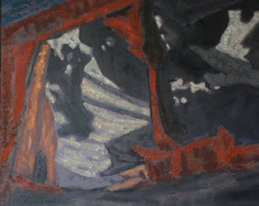 Peinture intitulée "évocation 1" par Guénaël Henrion, Œuvre d'art originale, Acrylique Monté sur Châssis en bois