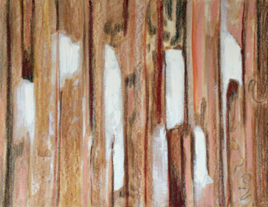 Peinture intitulée "verticales 12" par Guénaël Henrion, Œuvre d'art originale, Huile