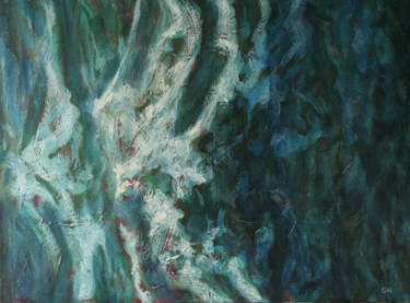 Painting titled "rêve-3  2010" by Guénaël Henrion, Original Artwork, Oil