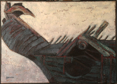Peinture intitulée "camaret-9" par Guénaël Henrion, Œuvre d'art originale