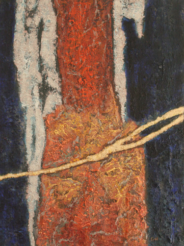 Painting titled "kerousseau  Evocati…" by Guénaël Henrion, Original Artwork, Acrylic