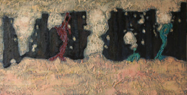 Schilderij getiteld "Légende 10" door Guénaël Henrion, Origineel Kunstwerk, Acryl