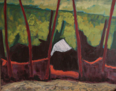 Painting titled "2011-1" by Guénaël Henrion, Original Artwork, Acrylic