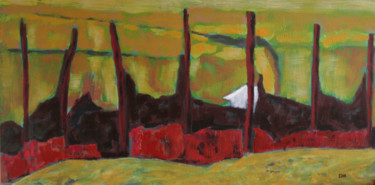 Painting titled "2011-3" by Guénaël Henrion, Original Artwork, Acrylic