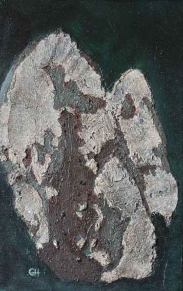 Peinture intitulée "petit menhir 1" par Guénaël Henrion, Œuvre d'art originale, Acrylique