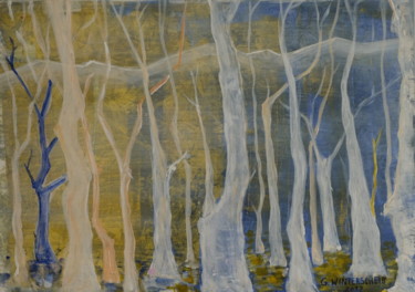 Pittura intitolato "forest near Bad Rei…" da Günter Hubert Winterscheid, Opera d'arte originale, Acrilico