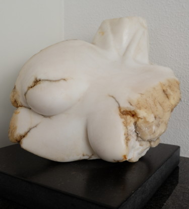 Sculpture titled "Frauenbüste - Torso" by Günter Hubert Winterscheid, Original Artwork, Stone